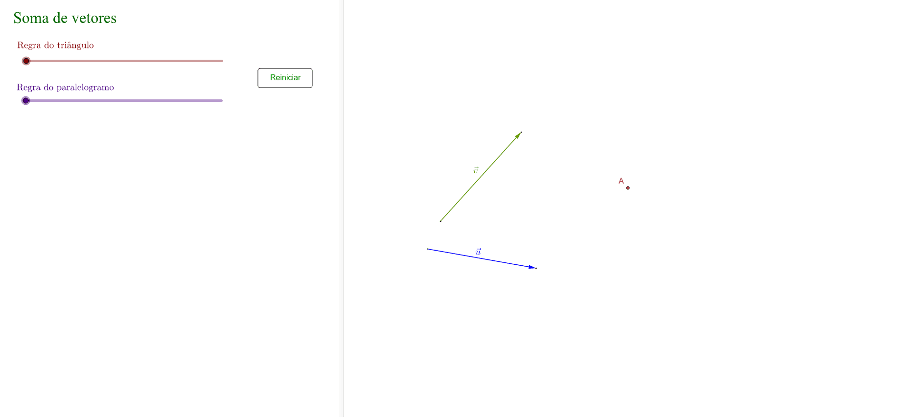 Soma De Vetores – GeoGebra