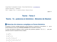 Teoría - 7a - potencia en binómico - Binomio de Newton.pdf