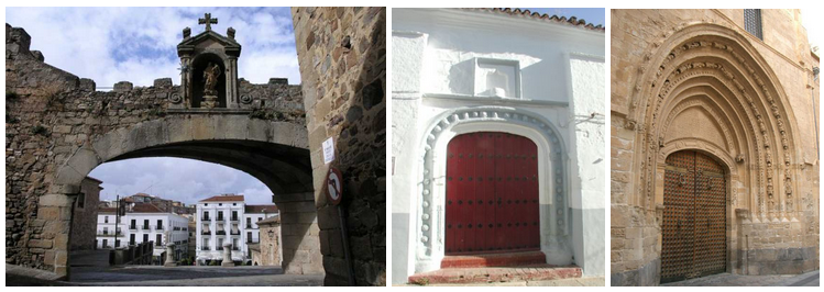 Cáceres
Hospital de Nuestra Señora de los Milagros (Guadalcanal, Badajoz)
Puerta de Loreto (Orihuela, Alicante)