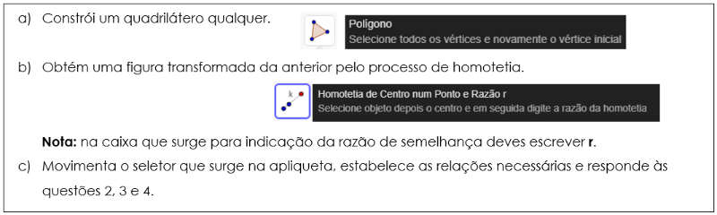 1. Ampliar e reduzir com o Geogebra