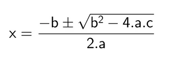 Fórmula de Bhaskara