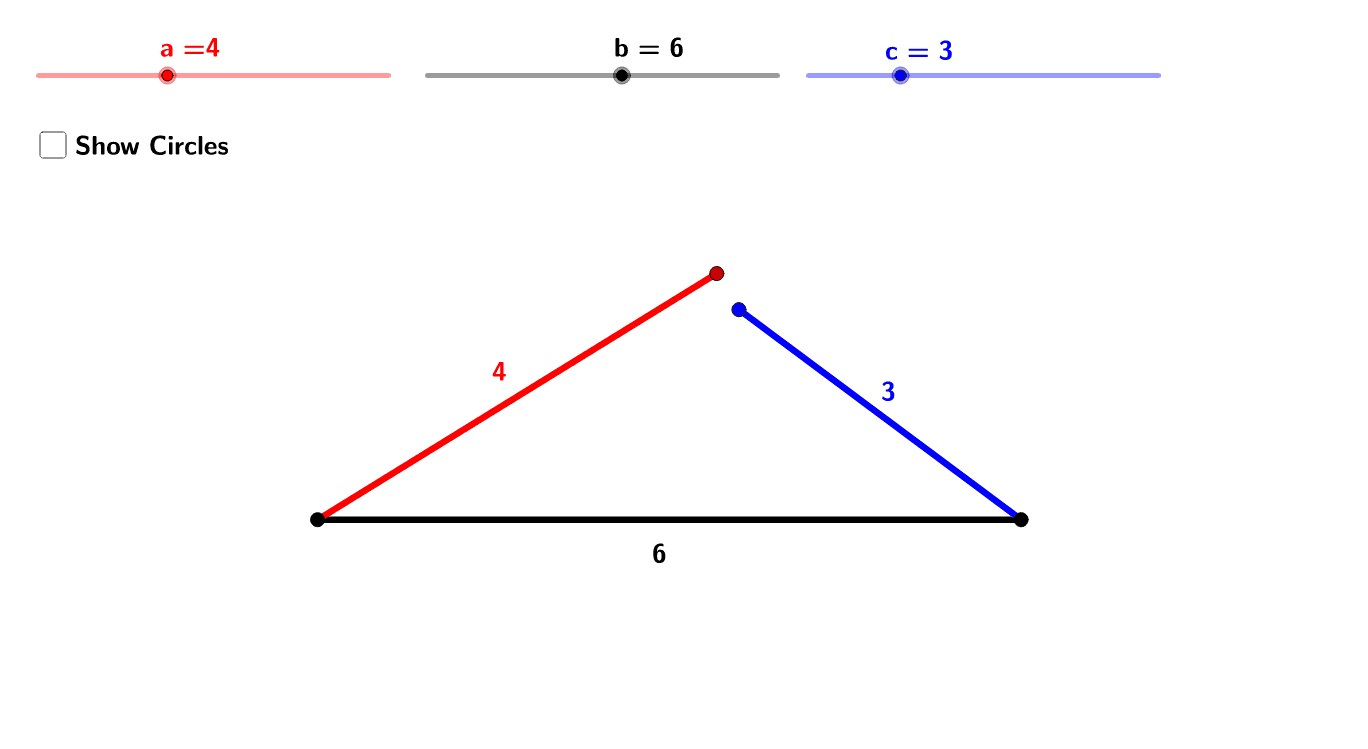 Triangle Inequality Investigation – GeoGebra