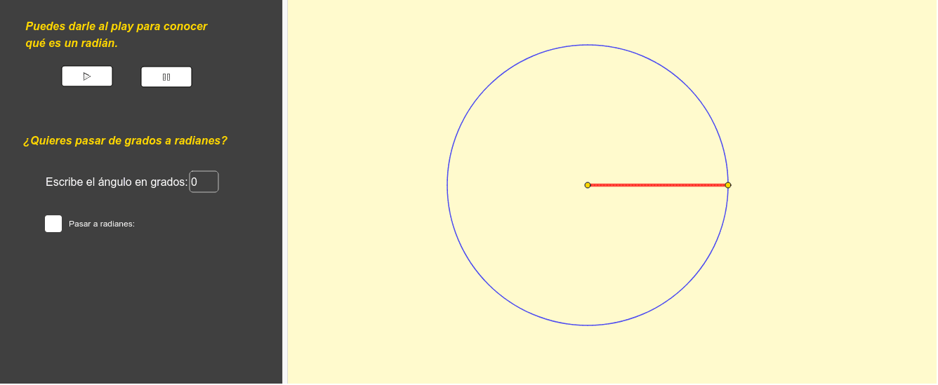 Grados Sexagesimales Y Radianes – GeoGebra