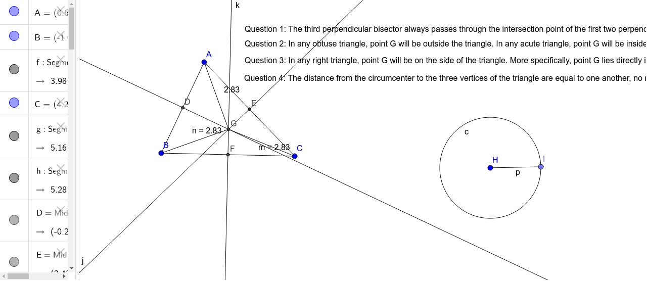 Bisectors in a Triangle