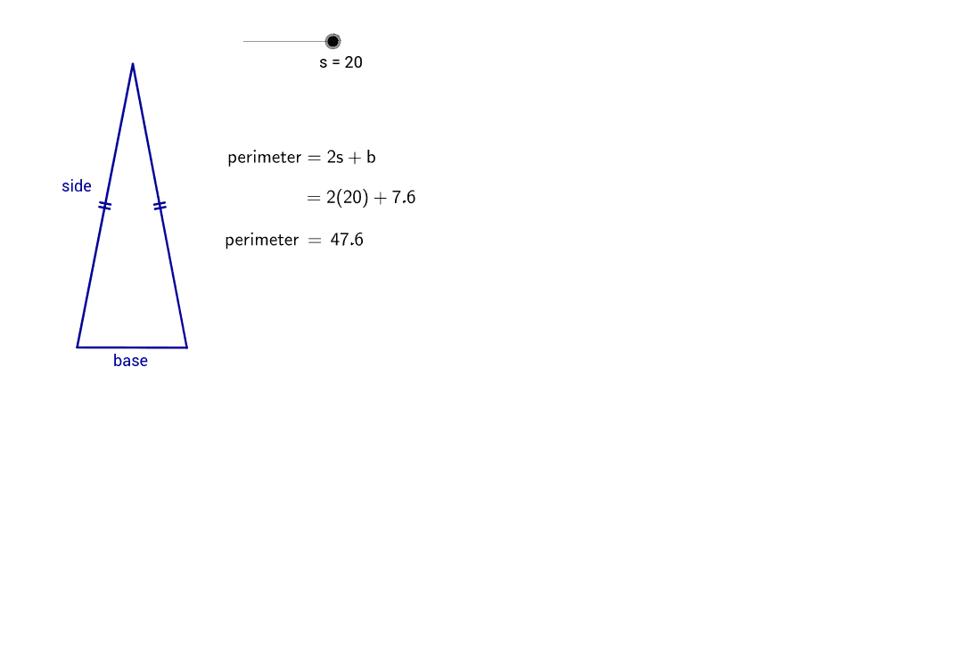Of triangle perimeter Formula to