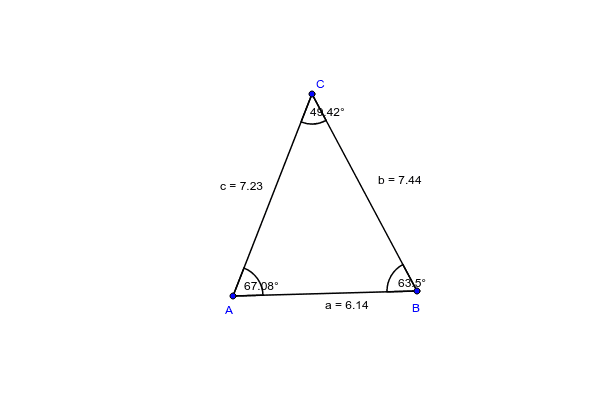 Segunda propiedad de los triángulos – GeoGebra