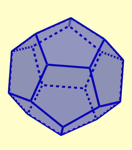 Dodecaedro regular ( área y volumen ) – GeoGebra