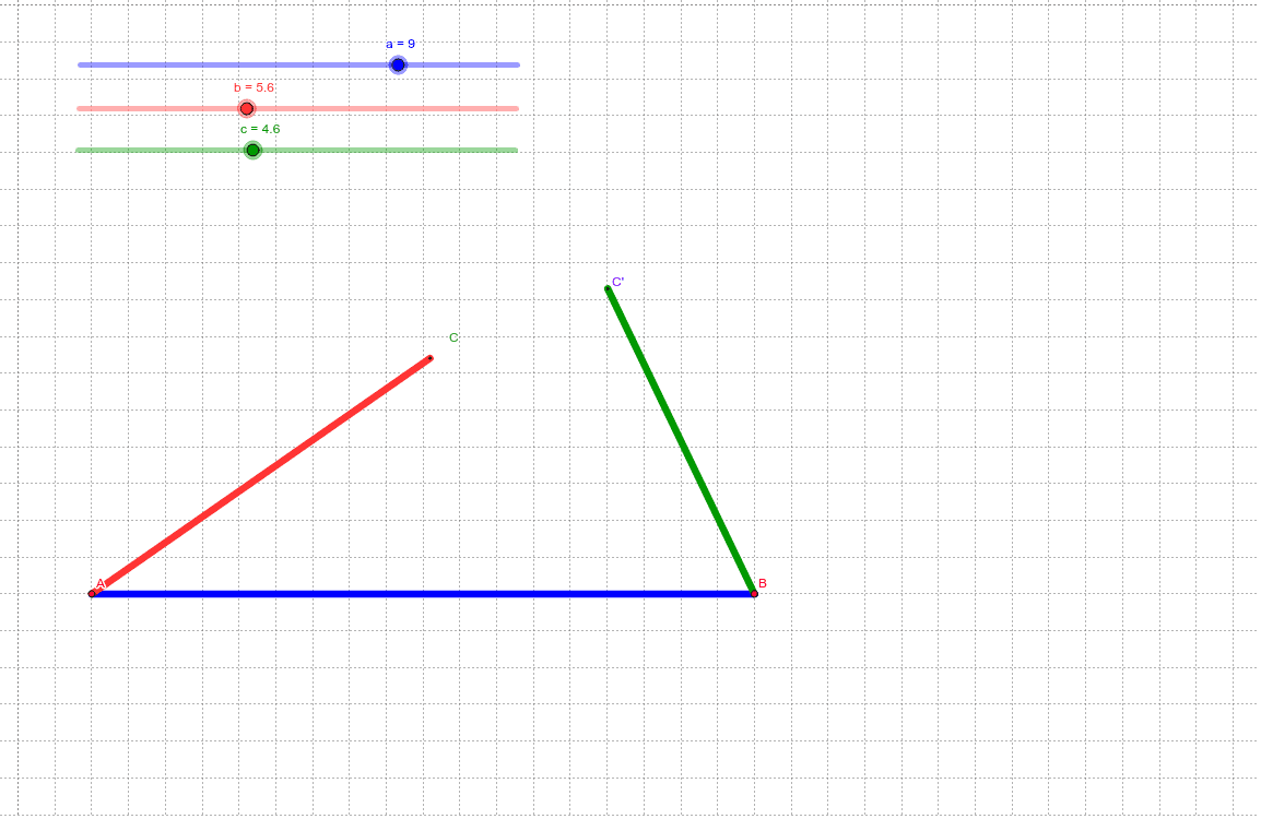 三角形製作研究– GeoGebra