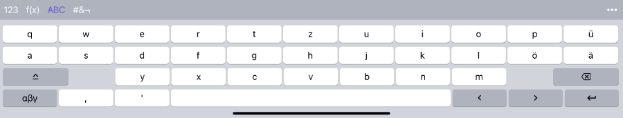 3. Tastatur: Buchstaben