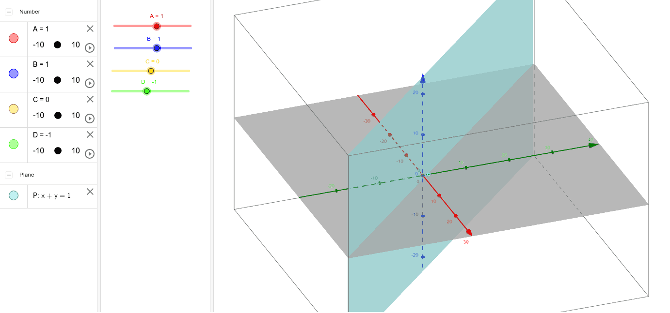 what-is-ax-by-cz-d-in-3-dimensions-geogebra