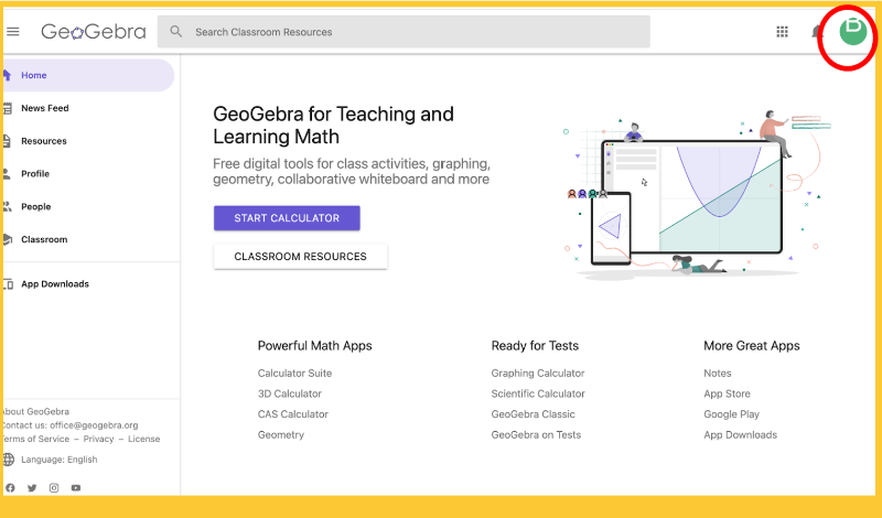 [size=100]Figura 1. Primer paso en el desarrollo de los libros interactivos de GeoGebra. 
Fotografía de Branko Andjic[/size]
