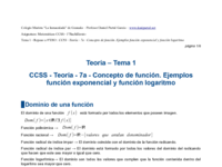 CCSS - Teoría - 7a - Concepto de función. Ejemplos función exponencial y función logaritmo.pdf