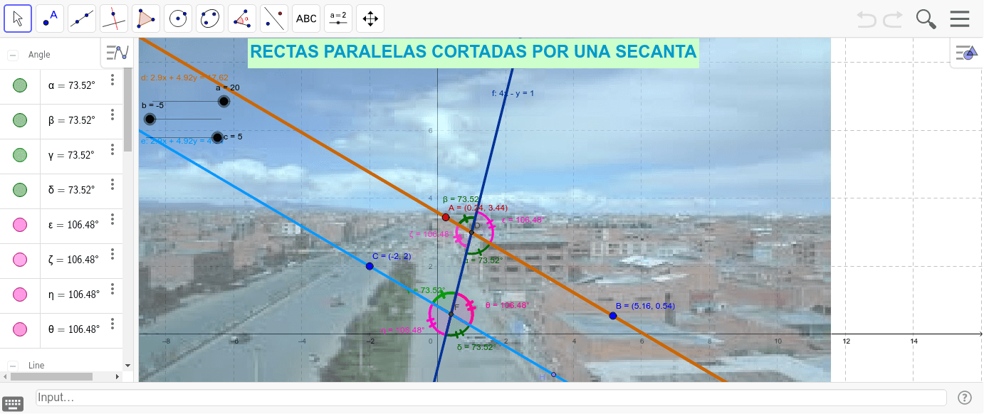 Rectas Paralelas Cortadas Por Una Secante Geogebra 1676