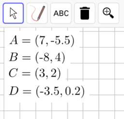 Number 3.13 Interpreting points on a coordinate grid