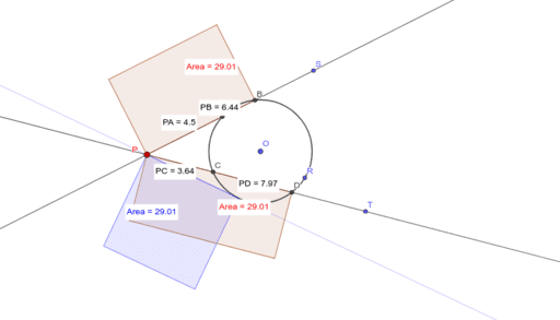 Power of A Point Theorem – GeoGebra