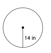 Sketch this pic on your vertical surface. Then what you've just learned to calculate the circumference (perimeter) of this circle.  