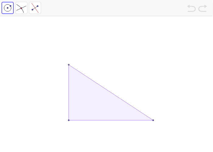 Circuncentro En Un Triángulo Rectángulo Geogebra