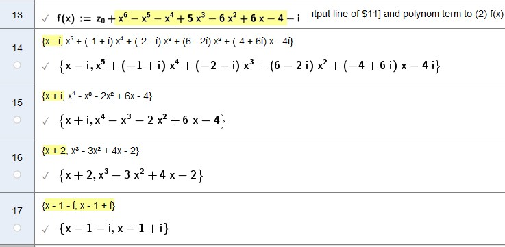 roots and polynomial remainder