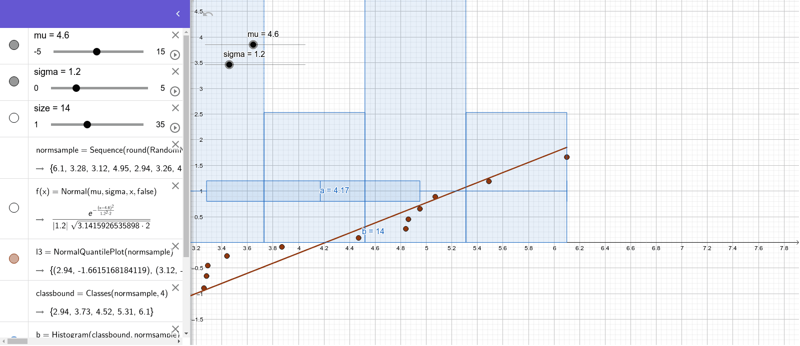 Download Stat300 Random Normal Sample Data Generator Geogebra