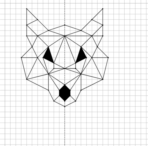 Loup symétrique (4 versions) – GeoGebra