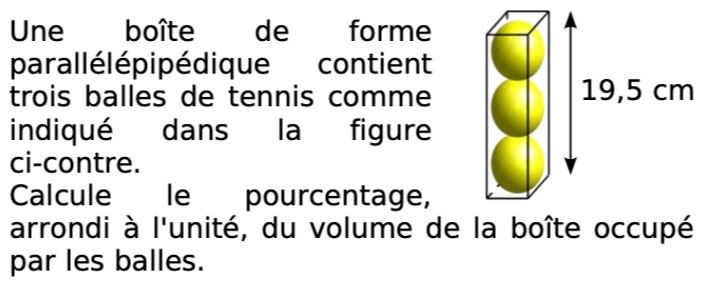 Soit le problème suivant