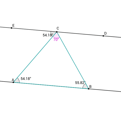 180 degrees triangle