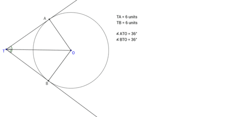 Angle Properties of Circles - Property 6 – GeoGebra