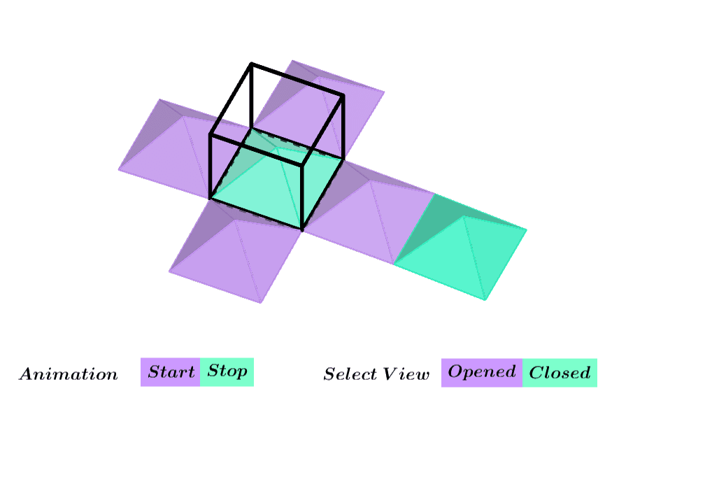 Opening a Cube – GeoGebra