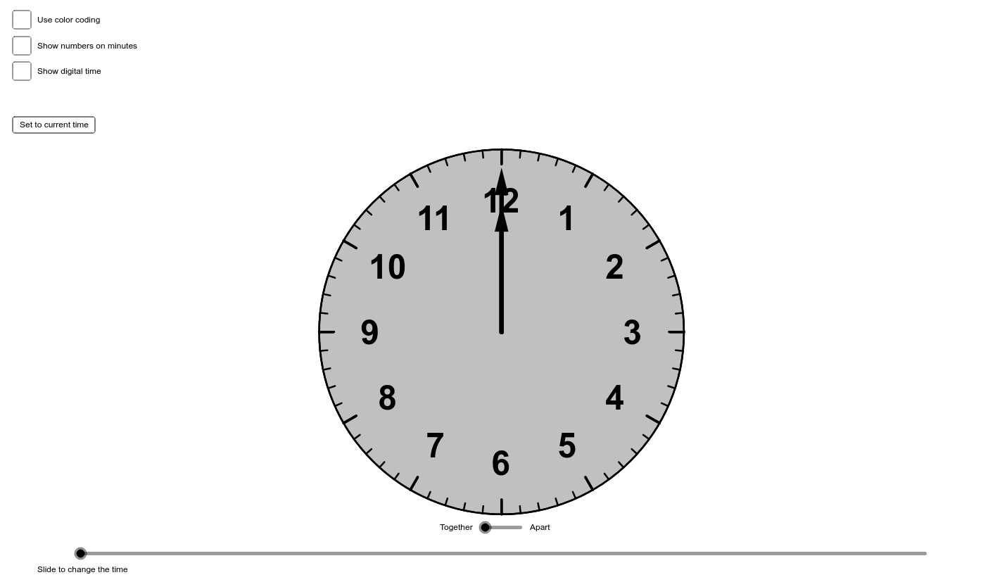 Separable Clock – GeoGebra