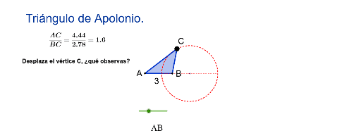 Triángulo Girando En La Circunferencia De Apolonio Geogebra 2930