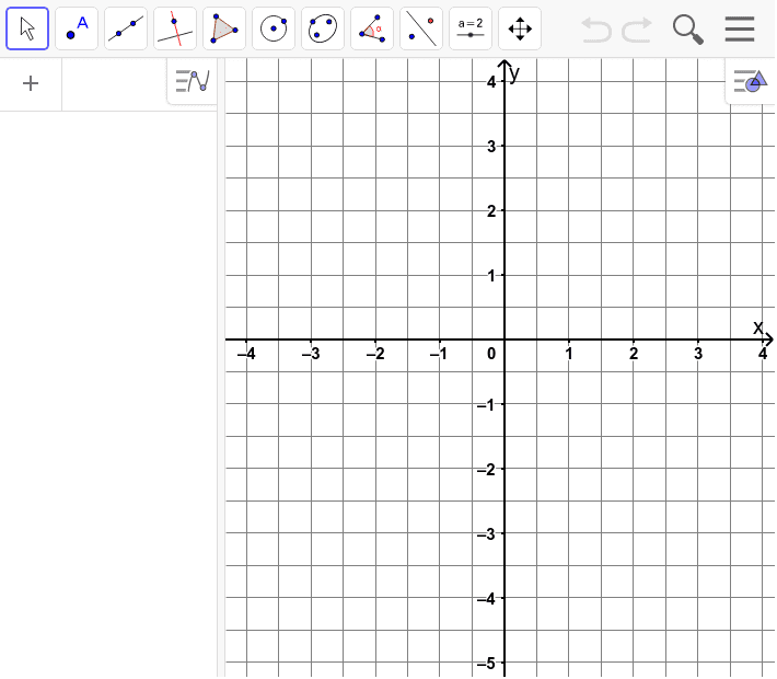 Vorlage Koordinatensystem – GeoGebra