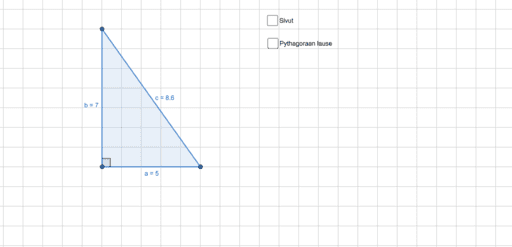 Pythagoraan Lause – GeoGebra