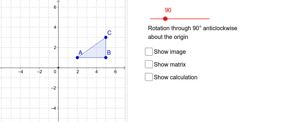 Matrix rotations – GeoGebra