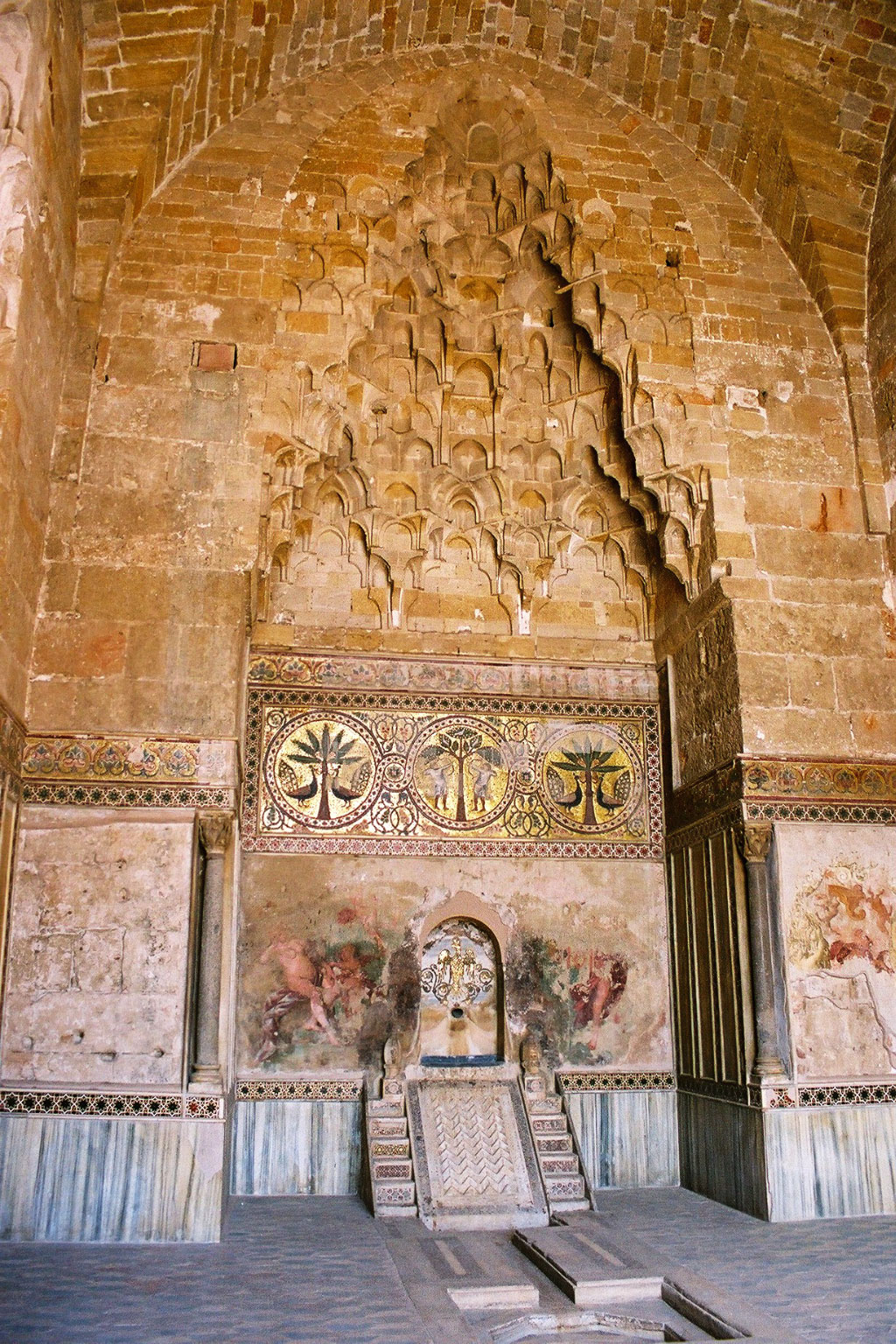 front view of the muqarnas