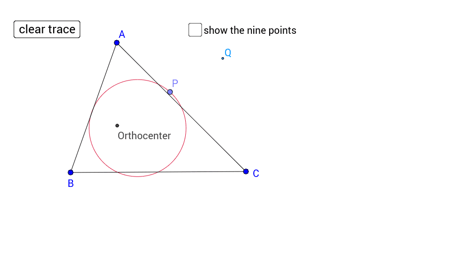 Nine Point Circle – GeoGebra