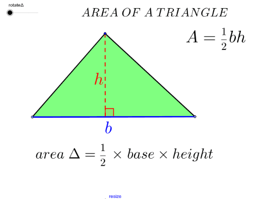 Area of a Triangle – GeoGebra