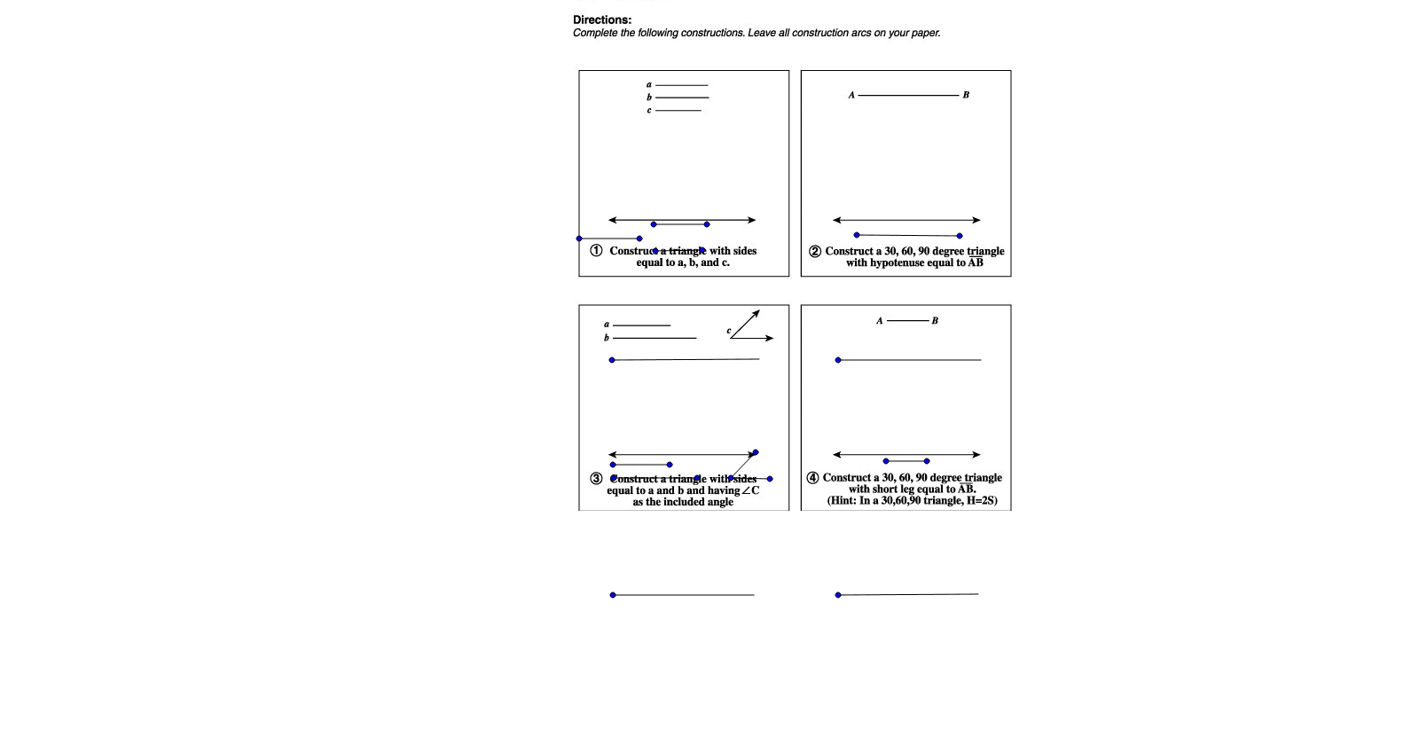 Lesson 11 Triangles 30 60 90 Geogebra