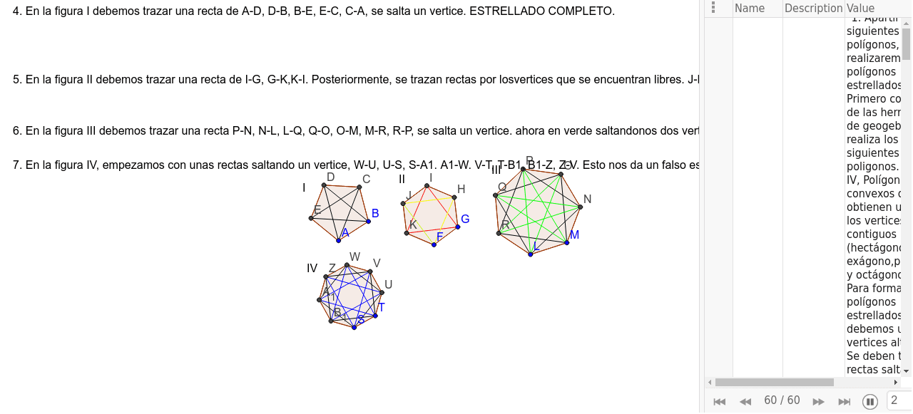 Poligonos Estrellados Geogebra