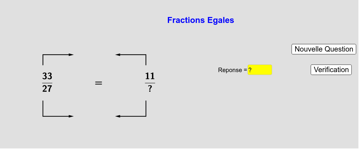 equal fractions