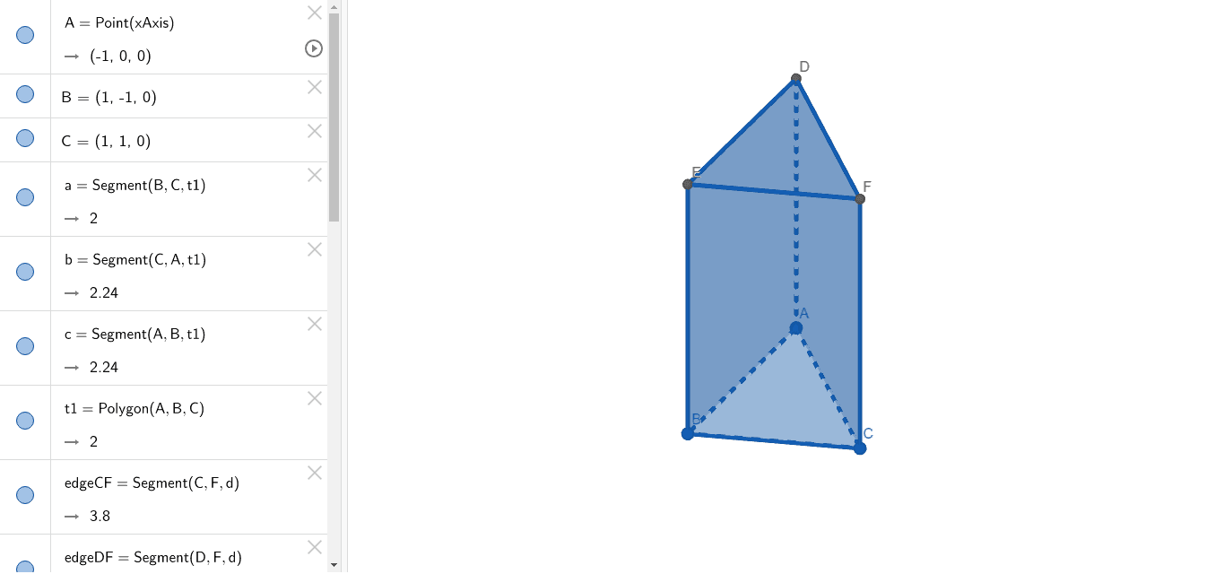 Triangular prism – GeoGebra