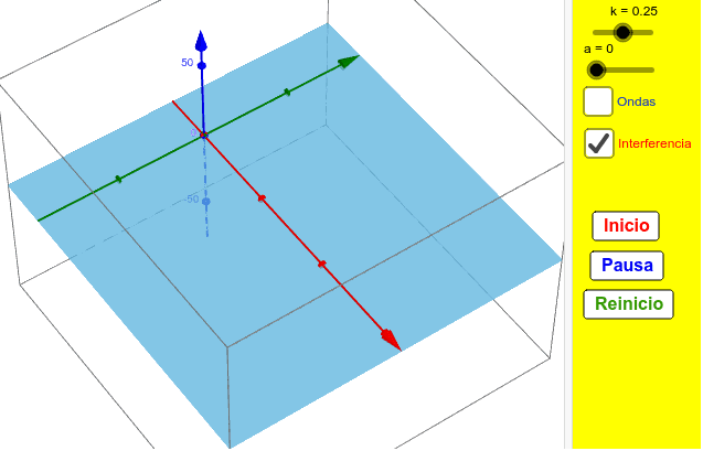 Interferencia De Dos Ondas Superficiales 3D – GeoGebra