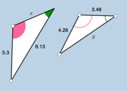 Sketch the pic below on your vertical surface. Here, determine the missing side lengths in this diagram.   