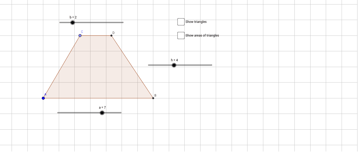 Area of Trapezium – GeoGebra