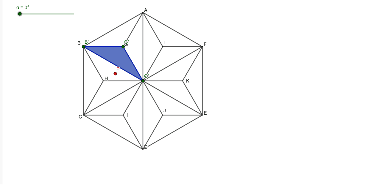 麻の葉 回転移動 Geogebra