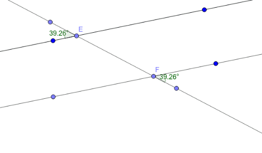 Converse of Alternate Exterior Angles Converse Theorem – GeoGebra