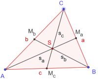 Schwerpunkt eines Dreiecks