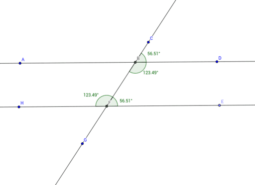 Transversal – GeoGebra