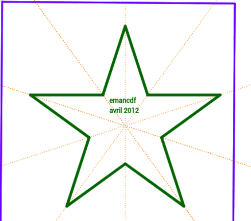 Etoile à 5 Branches Geogebra