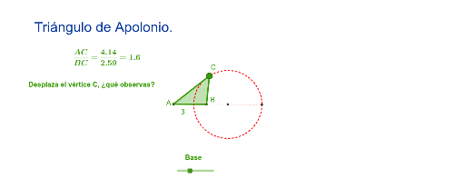 Triángulo Y Circunferencia De Apolonio Geogebra 3644