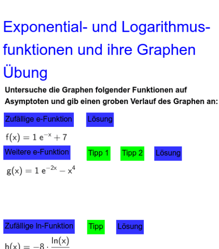 Exponential- Und Logarithmusfunktionen Und Ihre Graphen – GeoGebra